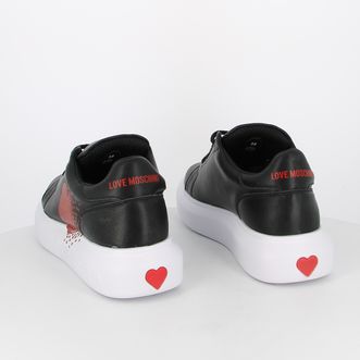 Sneakers da donna platform con cuore