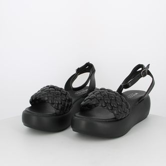 Sandali da donna platform con fascia intrecciata