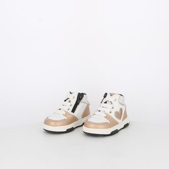 Sneakers da bambina bicolor con dettaglio cuore
