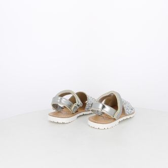 Sandali minorchine da bambina glitter