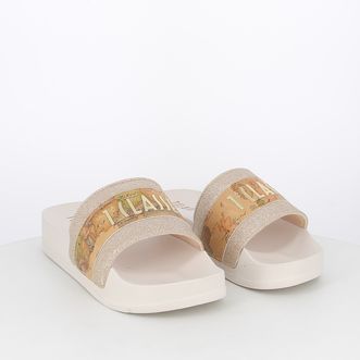 Sandali da donna con dettagli geo classic e glitter