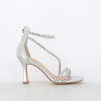 Sandali da donna con strass e cinturino