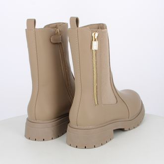 Stivaletti da donna con elastico e dettaglio zip