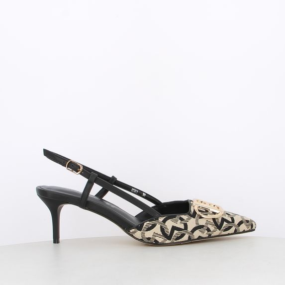 Rieker Décolleté Donna Pelle Nera - Sling Slipper Con Dettagli LED - Stivaletti 41780 - Foto 4