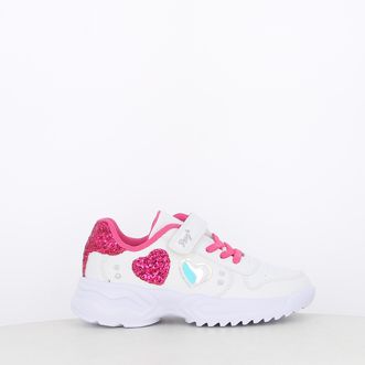 Sneakers da bambina bicolor con cuore