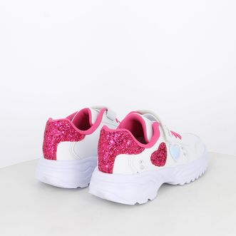 Sneakers da bambina bicolor con cuore