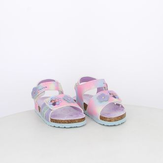 Sandali da bambina in glitter con stampa