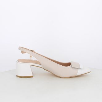 Decollete slingback da donna con accessorio