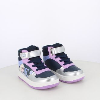 Sneakers da bambina bicolor con stampa