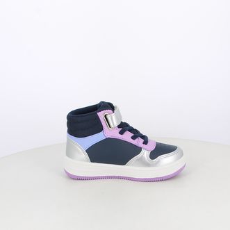 Sneakers da bambina bicolor con stampa