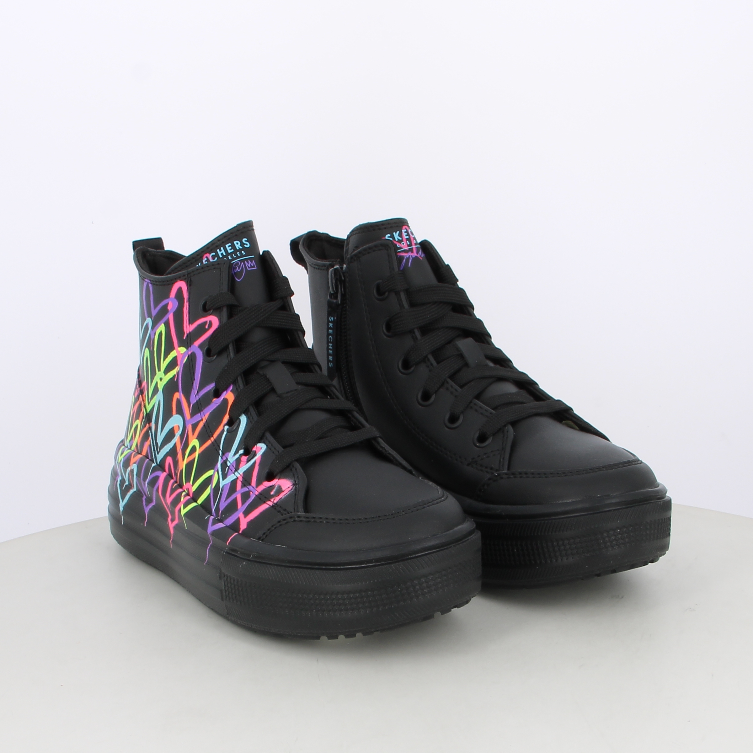 Skechers Sneakers da bambina Hyperlift Love Daze 314075L Bkmt black multi 36