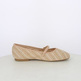 Ballerine da donna intrecciate bicolor