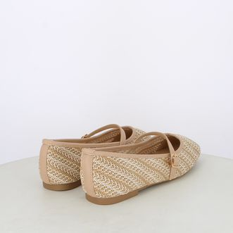 Ballerine da donna intrecciate bicolor