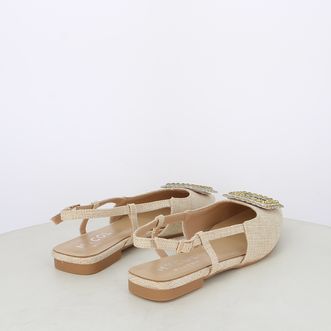 Ballerine slingback da donna con accessorio