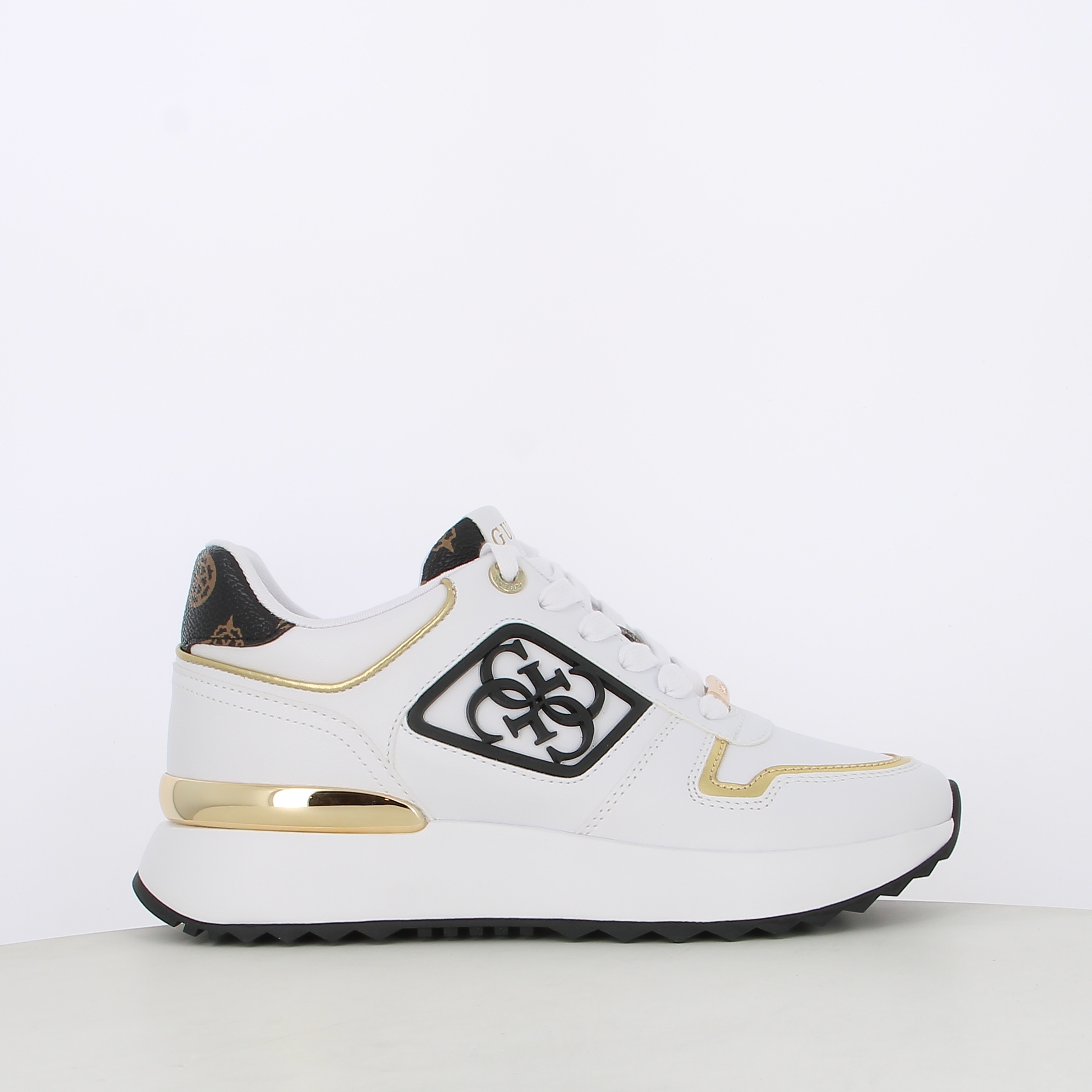 Guess Sneakers da donna koyaa fljkoy ele12, Sneakers, colore WHITE