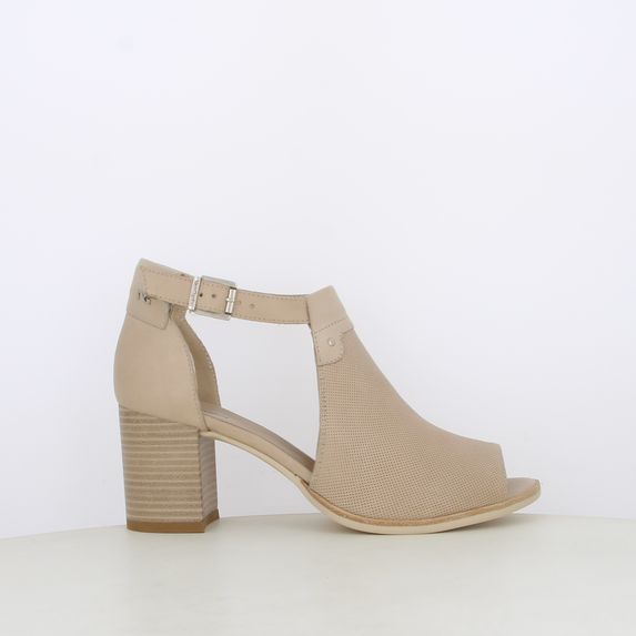 Open Toe Tronchetto Spuntato Tronchetti Estivi Tacco Basso