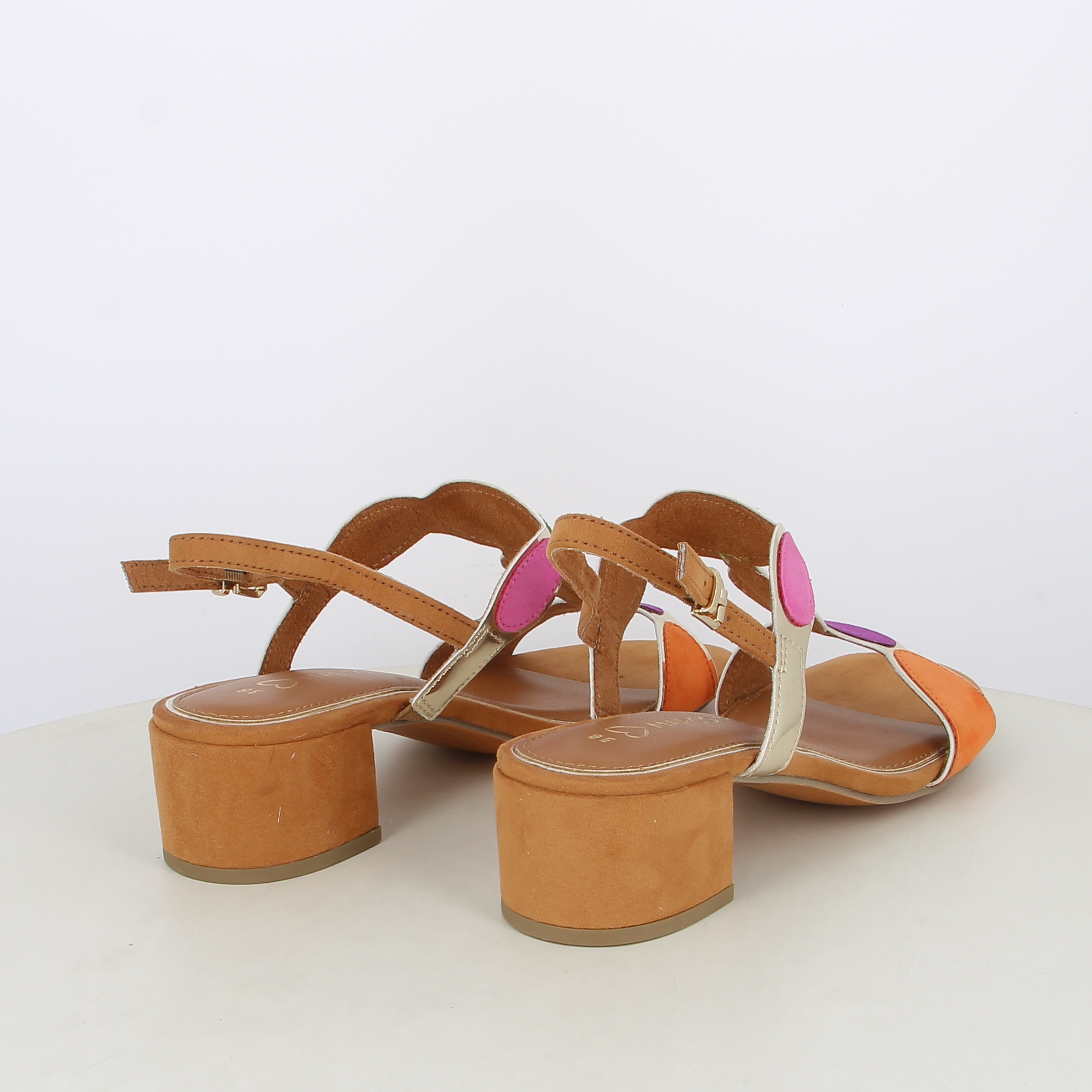 Easy Street Sandali Piatti Donna Stevie – Tomaia In Rafia Multicolore, Plantare Imbottito, Taglia 38.5 EU