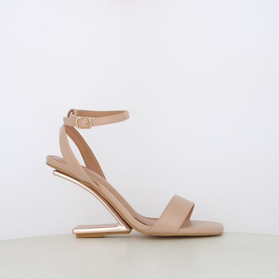 Sandali da donna con tacco geometrico