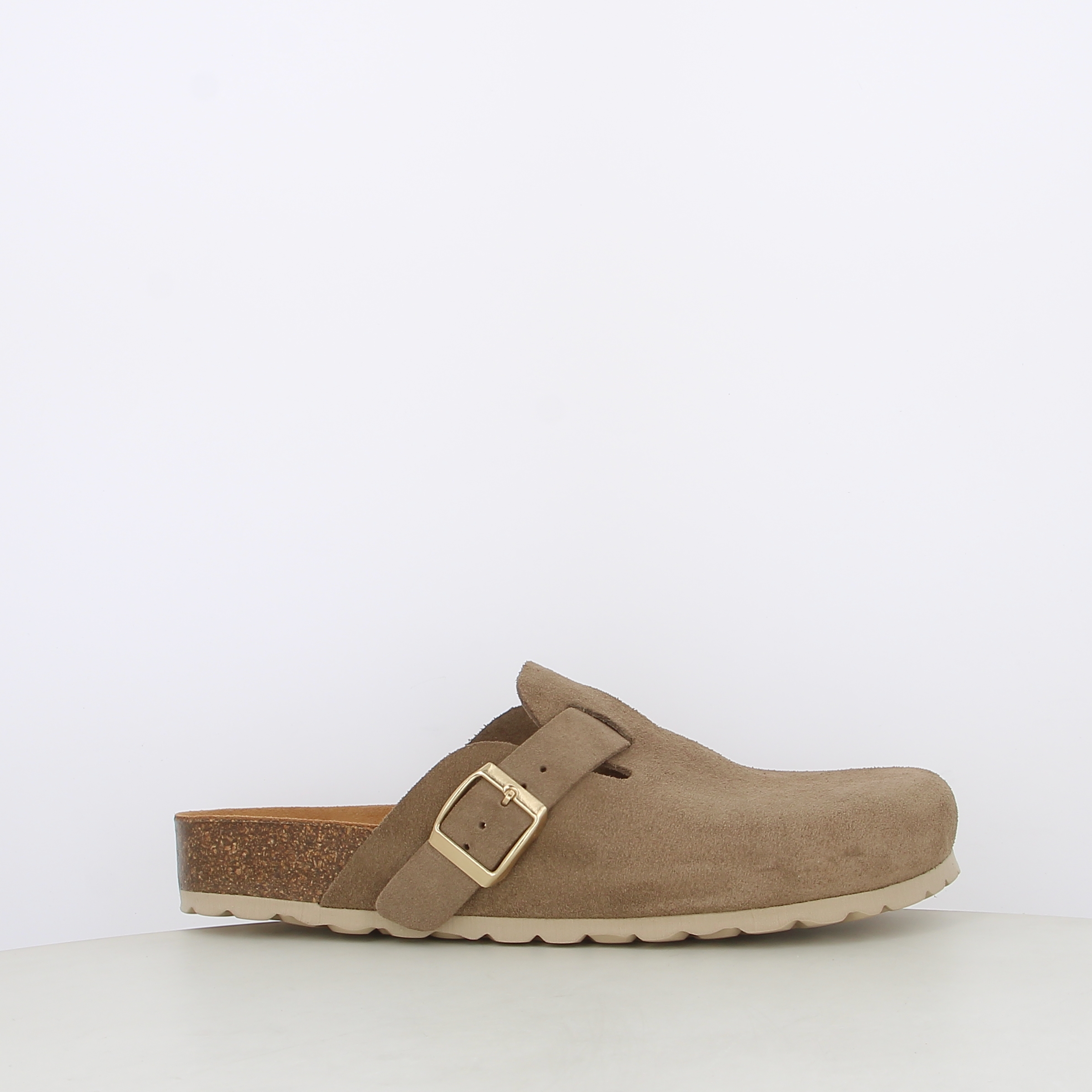 Bio green Sabot da donna, Sandali, colore 947 NEW TAUPE, taglia 36