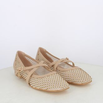 Ballerine da donna con cinturini e strass