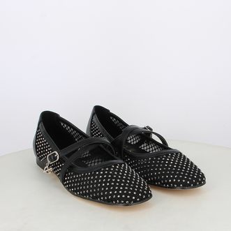 Ballerine da donna con cinturini e strass