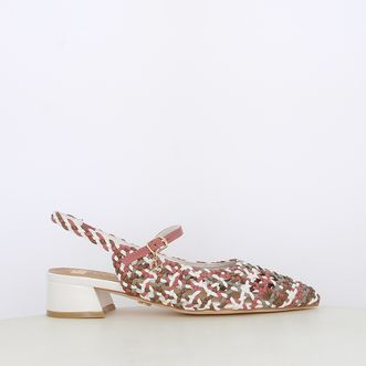 Decollete slingback da donna intrecciate