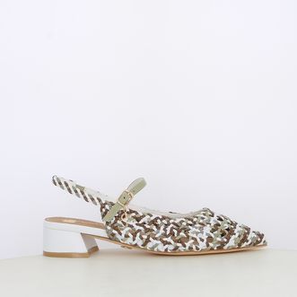 Decollete slingback da donna intrecciate