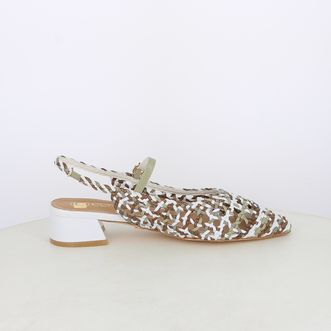 Decollete slingback da donna intrecciate