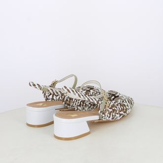 Decollete slingback da donna intrecciate