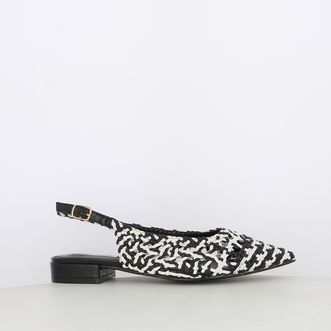 Ballerine slingback da donna intrecciate