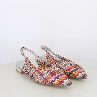 Ballerine slingback da donna intrecciate
