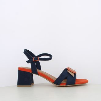 Sandali da donna bicolor con cinturino