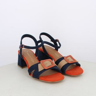 Sandali da donna bicolor con cinturino
