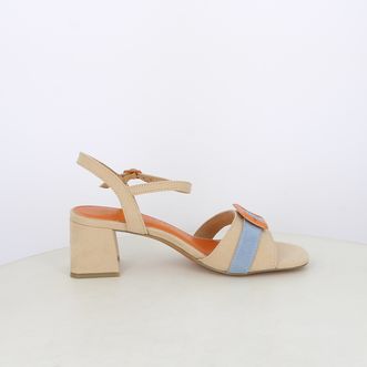 Sandali da donna bicolor con cinturino