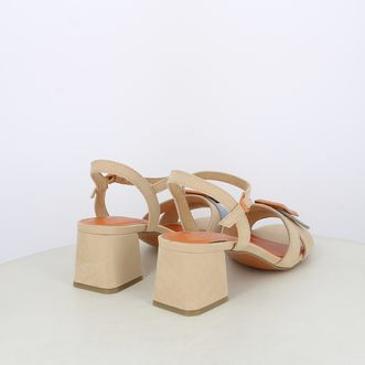 Sandali da donna bicolor con cinturino