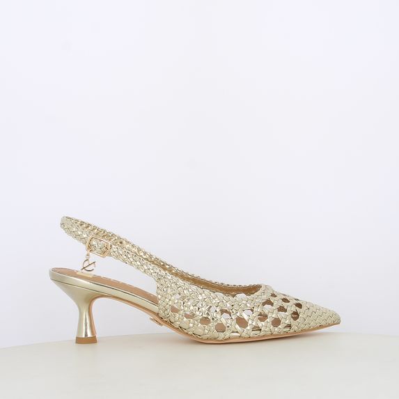 Decollete slingback da donna intrecciate