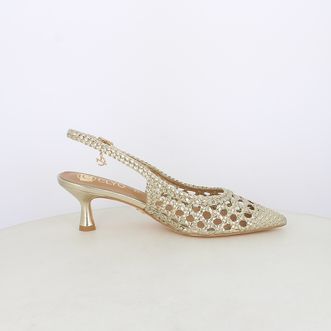Decollete slingback da donna intrecciate