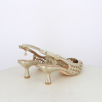 Decollete slingback da donna intrecciate