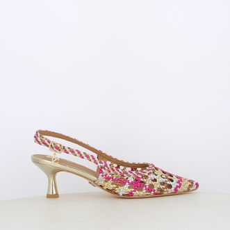Decollete slingback da donna intrecciate