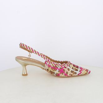 Decollete slingback da donna intrecciate