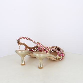 Decollete slingback da donna intrecciate