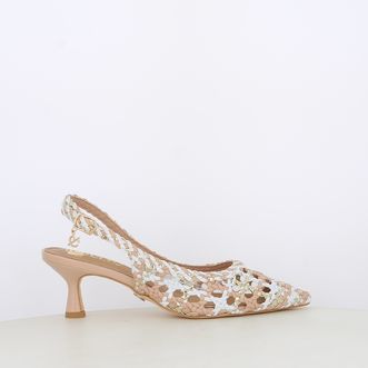 Decollete slingback da donna intrecciate
