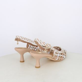 Decollete slingback da donna intrecciate