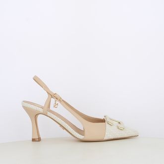 Decollete slingback da donna con accessorio