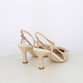 Decollete slingback da donna con accessorio