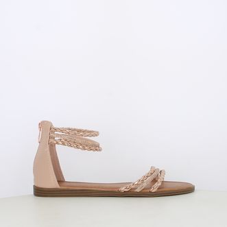 Sandali da donna bicolor con strass