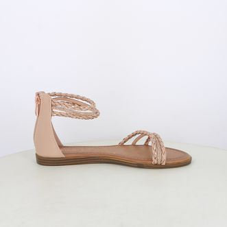 Sandali da donna bicolor con strass