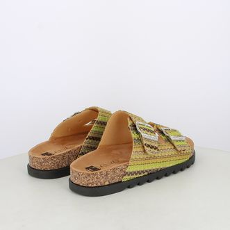 Sandali da donna doppia fascia multicolor