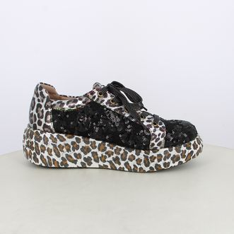 Sneakers da donna con dettagli maculati