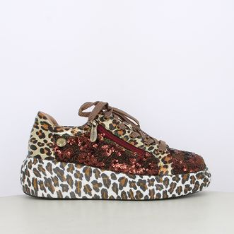 Sneakers da donna con dettagli maculati